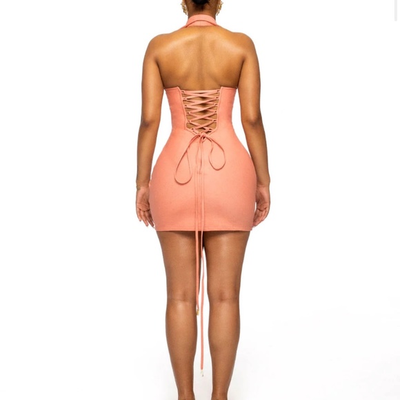 Hanifa REN RUCHED MINI DRESS Size Large - Picture 3 of 3